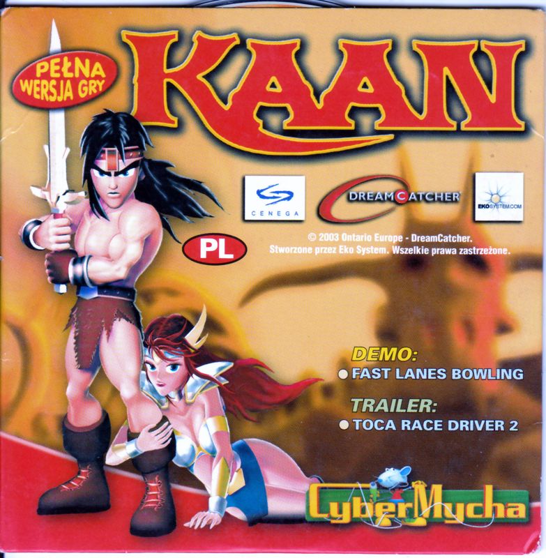 Front Cover for Kaan: Barbarian's Blade (Windows) (Released by magazine CyberMycha in June 2004)