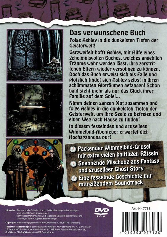 Back Cover for The Book of Desires (Windows)