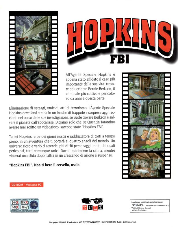 Back Cover for Hopkins FBI (Windows)