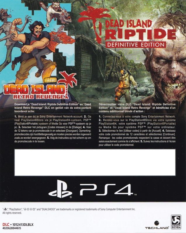 Other for Dead Island: Definitive Collection (Slaughter Pack) (PlayStation 4): DLC Flyer - Back