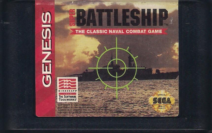 Media for Super Battleship: The Classic Naval Combat Game (Genesis)