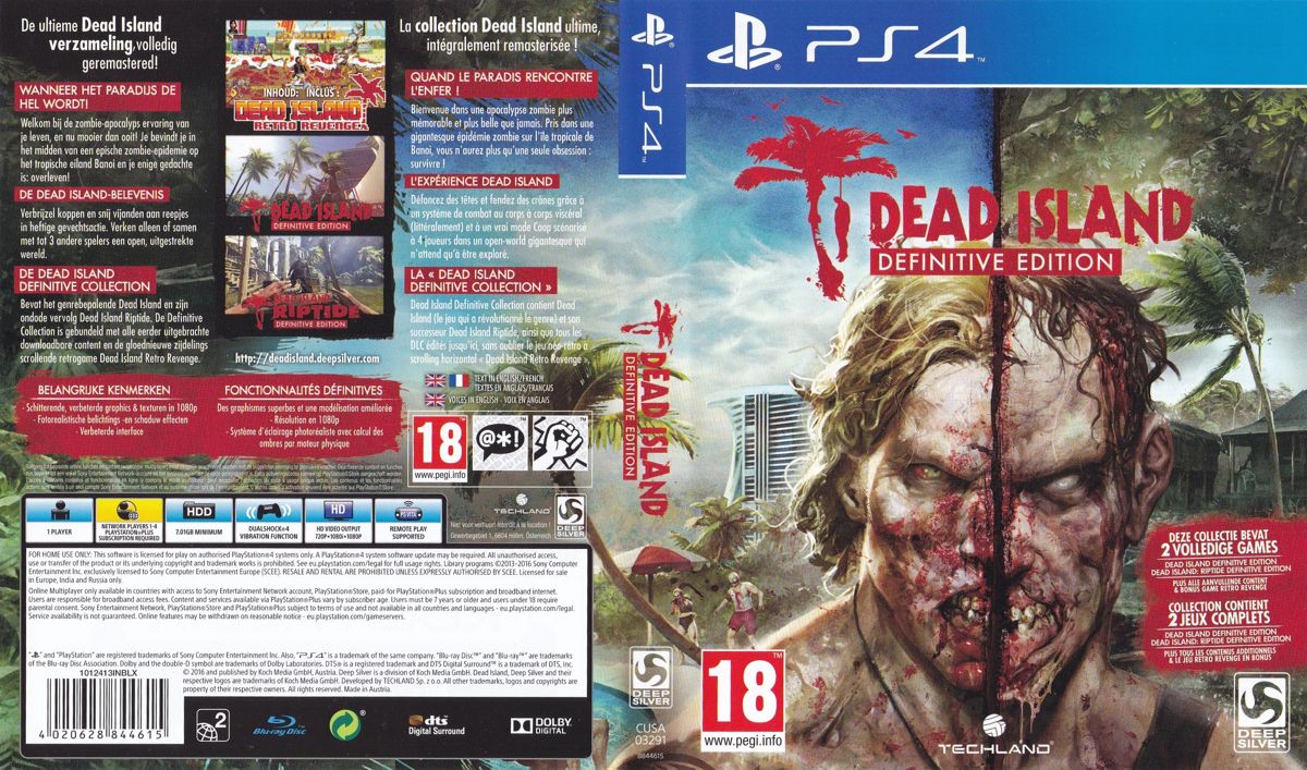 Other for Dead Island: Definitive Collection (Slaughter Pack) (PlayStation 4): Keep Case - Full Cover
