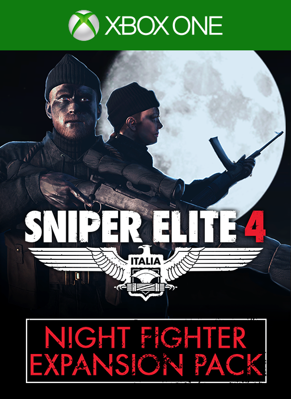 Front Cover for Sniper Elite 4: Italia - Night Fighter Expansion Pack (Xbox One) (download release): 1st version