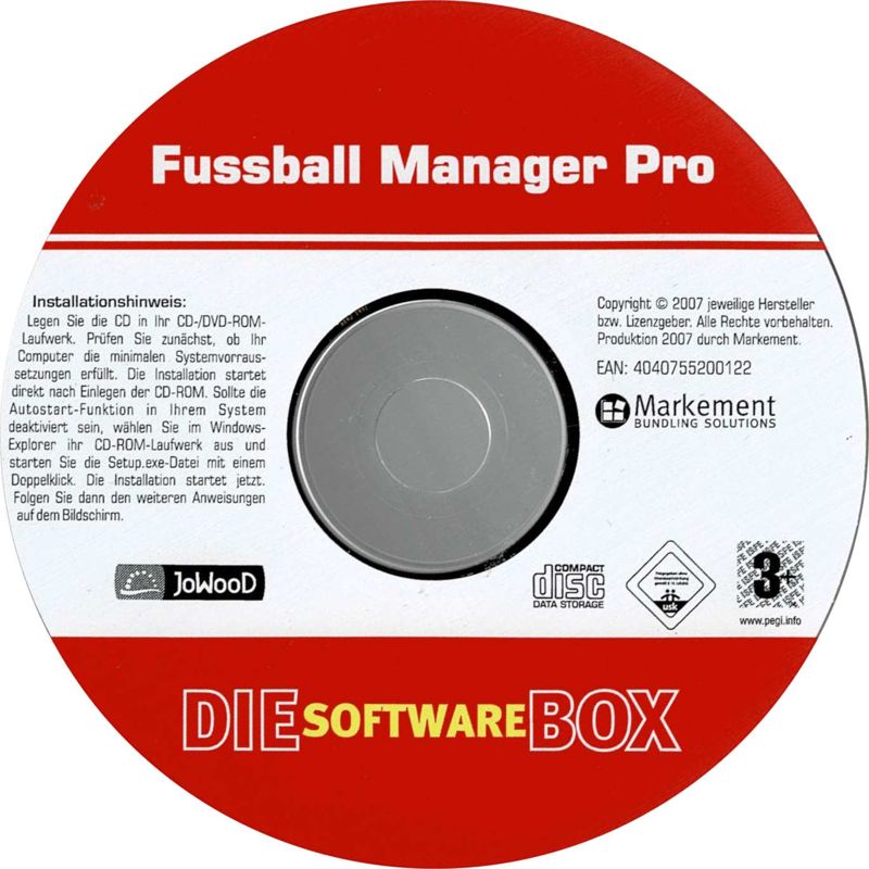 Media for Soccer Manager Pro (Windows) (Die Software Box release)