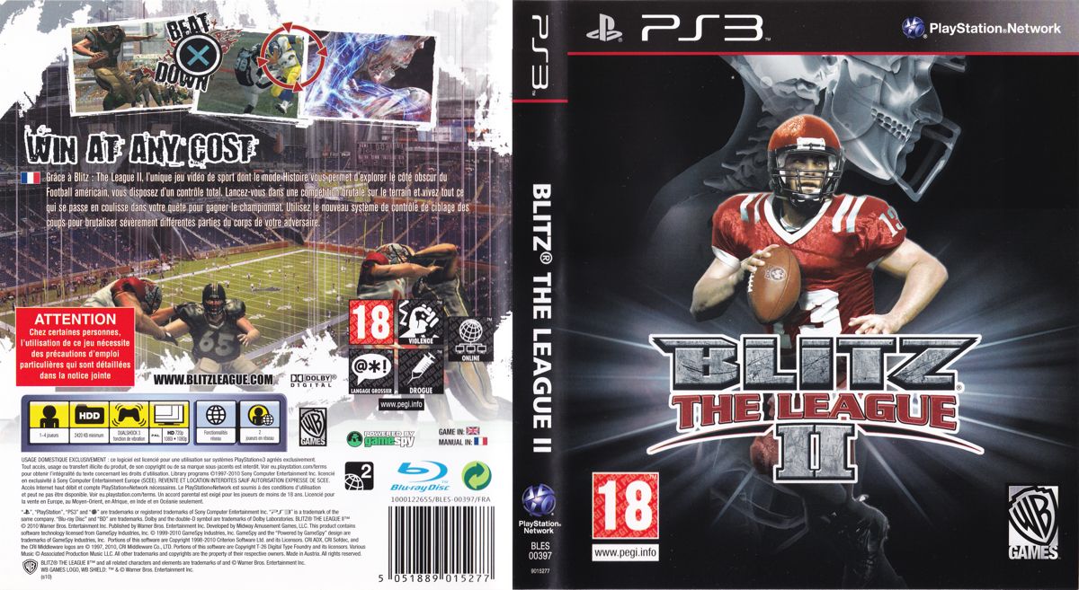 Blitz: The League II cover or packaging material - MobyGames