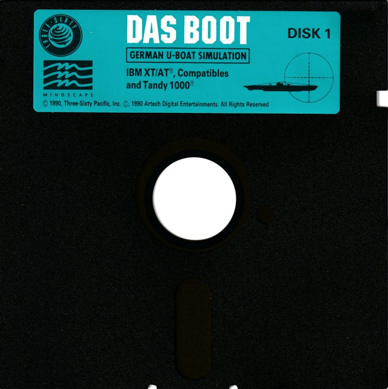 Media for Das Boot: German U-Boat Simulation (DOS): Disk #1