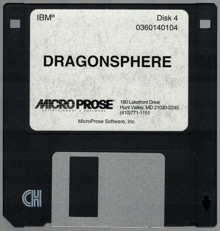 Media for Dragonsphere (DOS) (3.5" floppy release): Disk 4 of 7