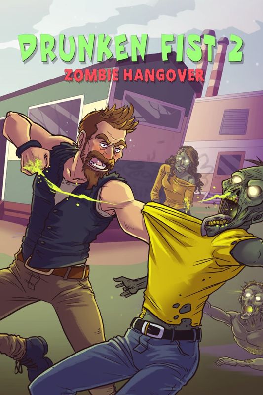 Front Cover for Drunken Fist 2: Zombie Hangover (Xbox One and Xbox Series) (download release)