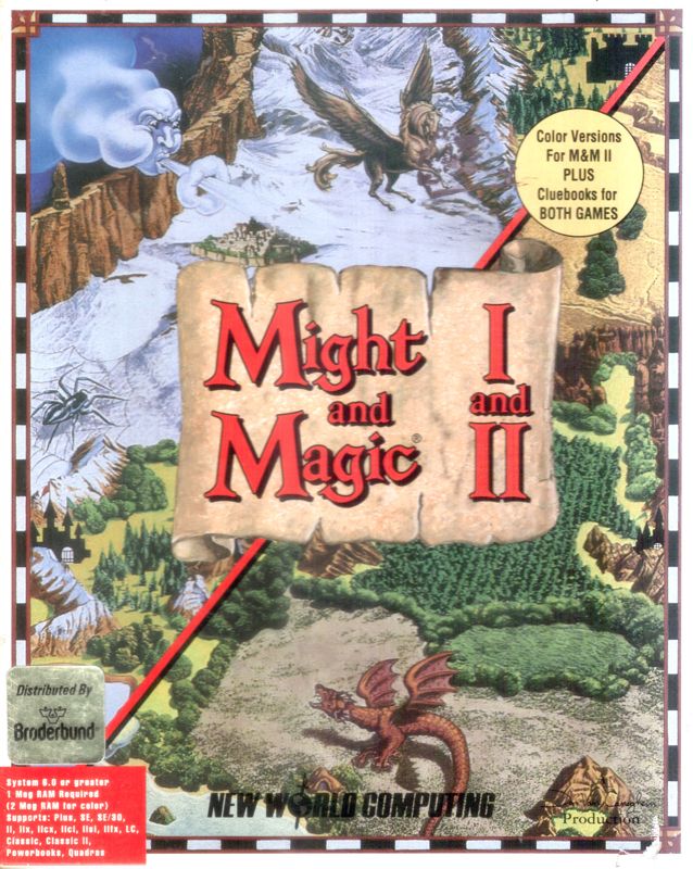Front Cover for Might and Magic I & II (Macintosh)