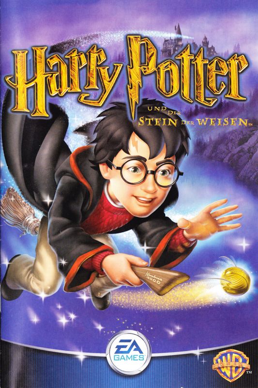 Manual for Harry Potter and the Sorcerer's Stone (Windows) (1st release): Front