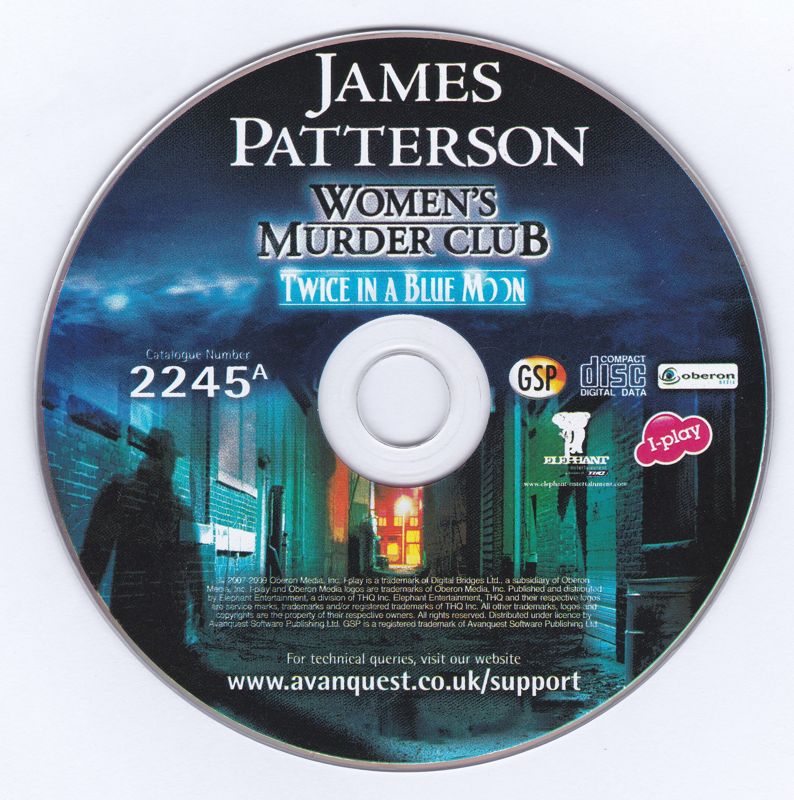 Media for James Patterson: Women's Murder Club - Twice in a Blue Moon (Windows) (GSP release)
