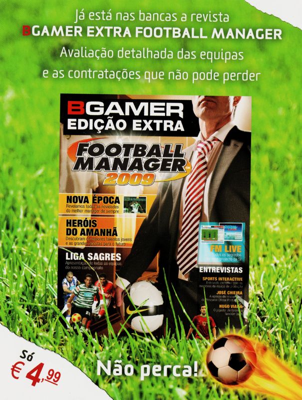 Advertisement for Worldwide Soccer Manager 2009 (Macintosh and Windows)
