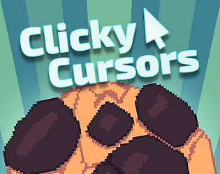 Front Cover for Clicky Cursors (Linux and Macintosh and Windows) (Itch.io release)