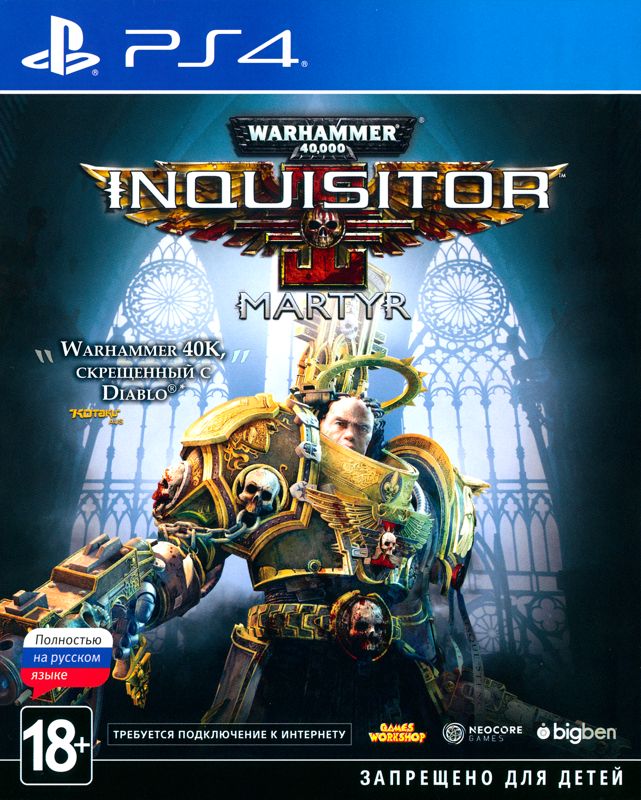 Front Cover for Warhammer 40,000: Inquisitor - Martyr (PlayStation 4)