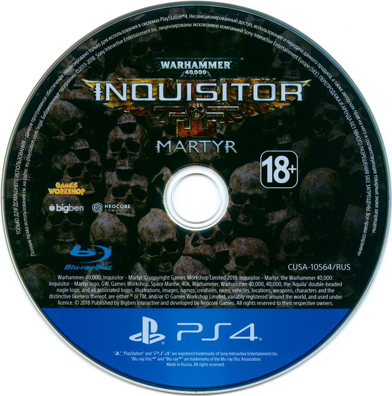 Media for Warhammer 40,000: Inquisitor - Martyr (PlayStation 4)