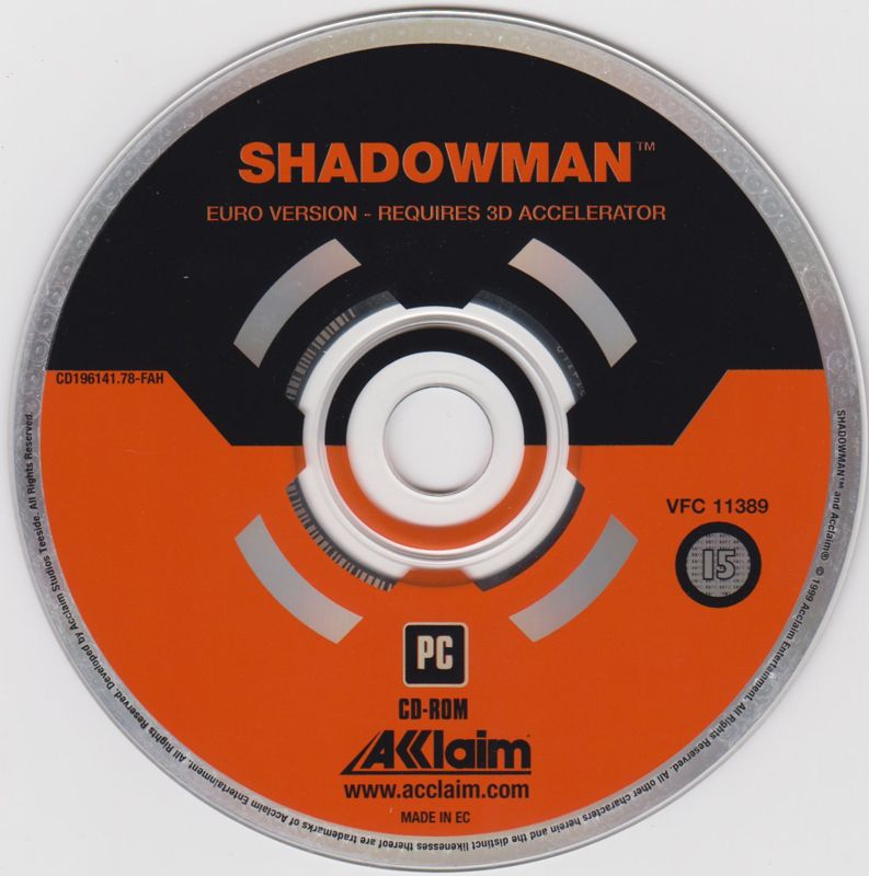 Media for Shadow Man (Windows) (Budget release)