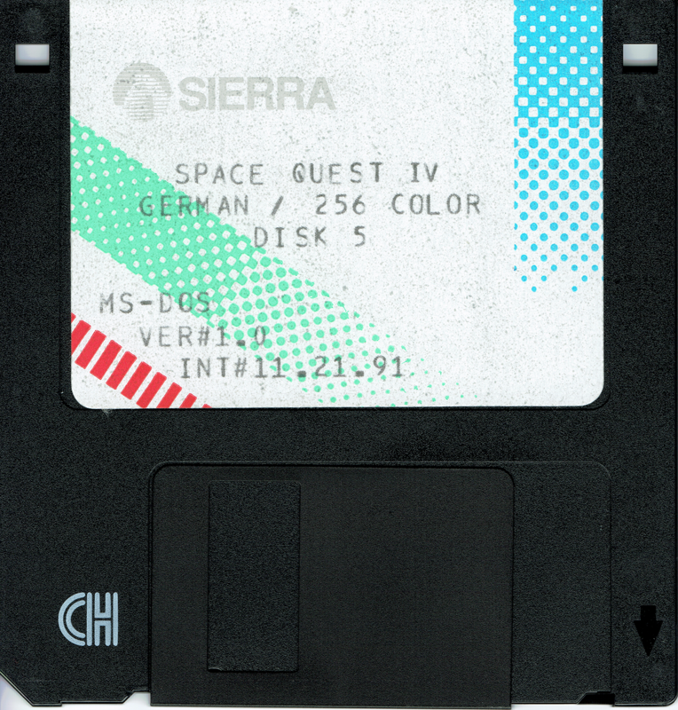 Media for Space Quest IV: Roger Wilco and the Time Rippers (DOS): Disk 5