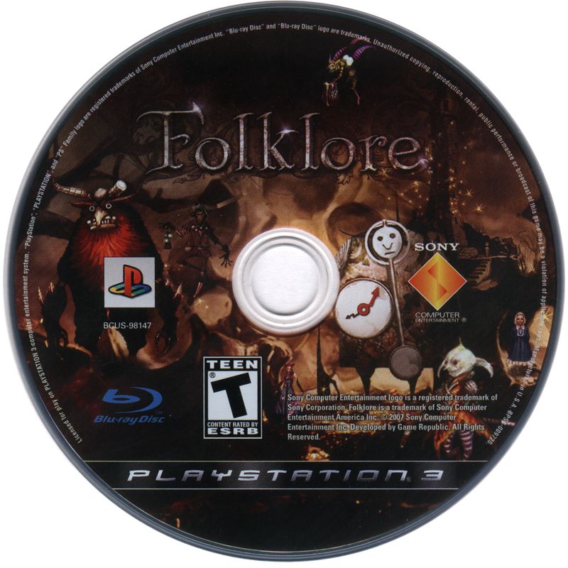 Media for Folklore (PlayStation 3)