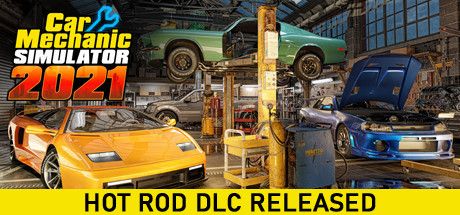 Front Cover for Car Mechanic Simulator 2021 (Windows) (Steam release): April 2022 "Hot Rod DLC" version