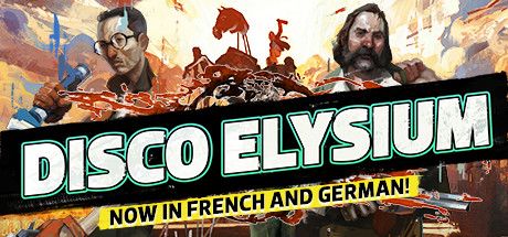 Front Cover for Disco Elysium (Macintosh and Windows) (Steam release): December 2020 "Now in French and German!" version