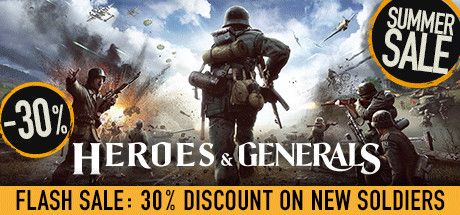 Front Cover for Heroes & Generals (Windows) (Steam release): 2018 Summer Sale edition, version 1