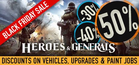 Front Cover for Heroes & Generals (Windows) (Steam release): 2018 Black Friday Sale edition