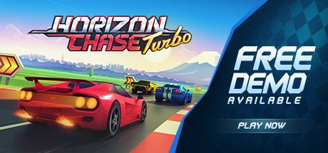 Front Cover for Horizon Chase Turbo (Linux and Macintosh and Windows) (Steam release): October 2018, "Free Demo Available" version