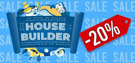 Front Cover for House Builder (Windows) (Steam release): November 2022, "-20%" version 2