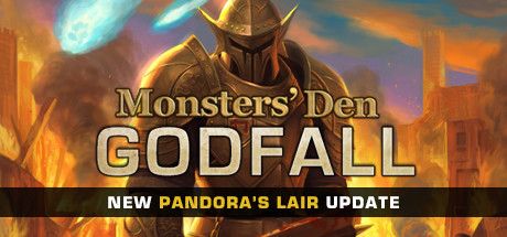 Front Cover for Monsters' Den: Godfall (Windows) (Steam release): August 2020, Pandora's Lair update