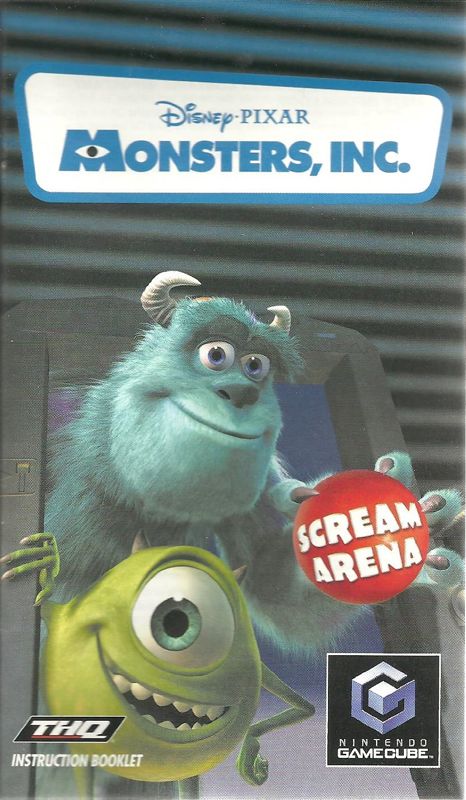 Manual for Disney•Pixar Monsters, Inc.: Scream Arena (GameCube): Front