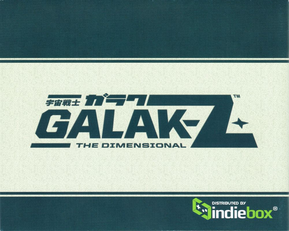Manual for Galak-Z: The Dimensional (Limited Edition) (Linux and Macintosh and Windows): Back