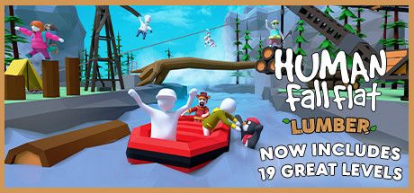 Front Cover for Human: Fall Flat (Macintosh and Windows) (Steam release; after Linux support was discontinued): Lumber - Now includes 19 great levels