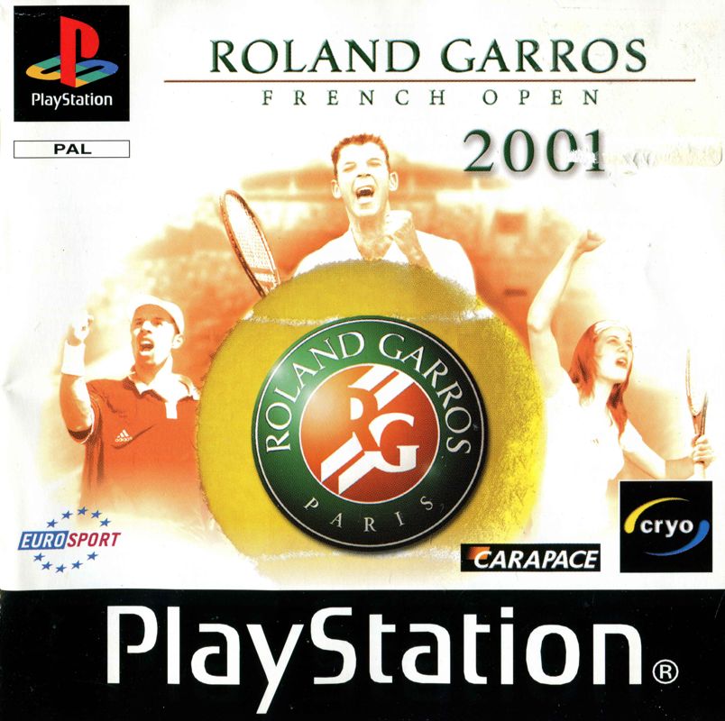 Manual for Roland Garros French Open 2001 (PlayStation): Front