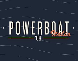 Front Cover for Powerboat Italia '88 (Macintosh and Windows) (Itch.io release)