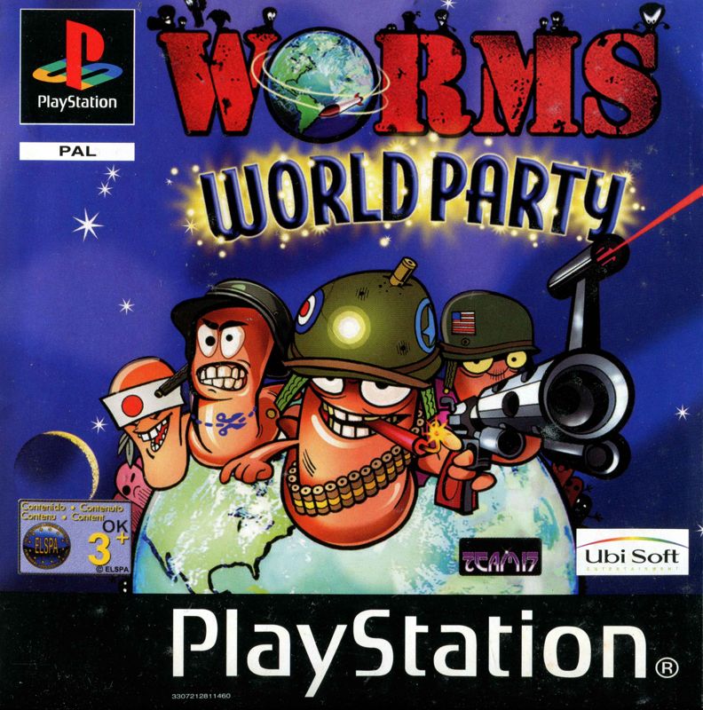 Front Cover for Worms World Party (PlayStation)