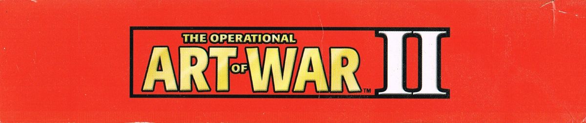 Spine/Sides for The Operational Art of War II: Modern Battles 1956-2000 (Windows): Top
