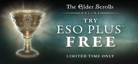Front Cover for The Elder Scrolls Online (Macintosh and Windows) (Steam release): April 2018, "Try ESO Plus FREE" version