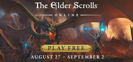 Front Cover for The Elder Scrolls Online (Macintosh and Windows) (Steam release): August 2019, "Play for Free" version #2