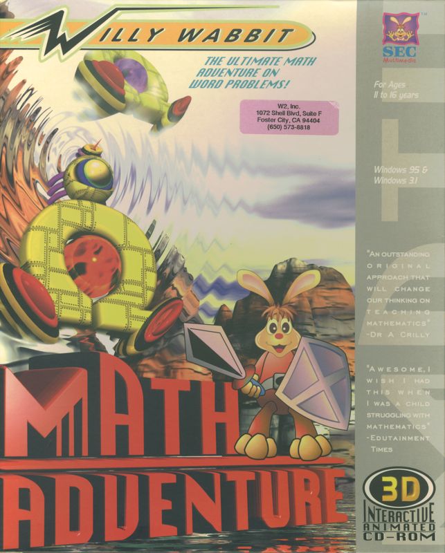 Front Cover for Willy Wabbit Math Adventure (Windows 3.x)