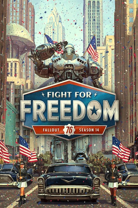 Front Cover for Fallout 76 (Windows Apps and Xbox One) (download release): "Fight for Freedom: Fallout 76 - Season 14" version