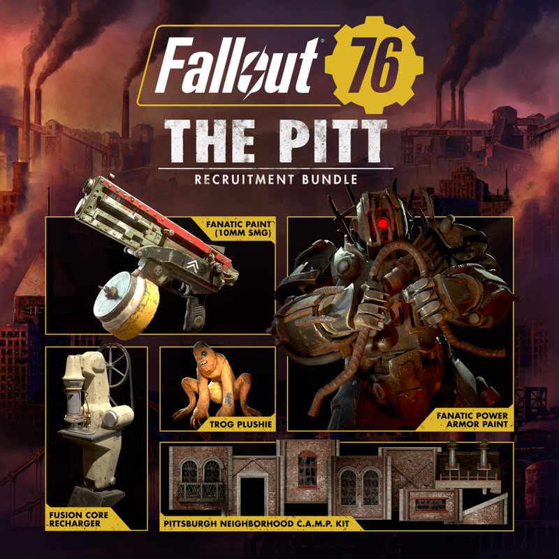 Front Cover for Fallout 76: The Pitt Recruitment Bundle (PlayStation 4) (download release)
