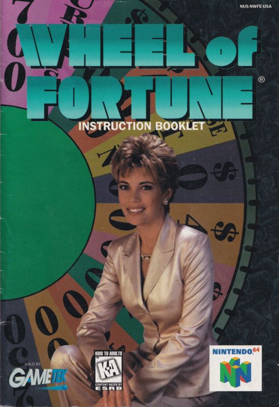 Manual for Wheel of Fortune (Nintendo 64): Front
