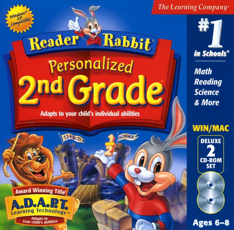Front Cover for Reader Rabbit's 2nd Grade (Macintosh and Windows) (2002 Windows XP Re-Release)