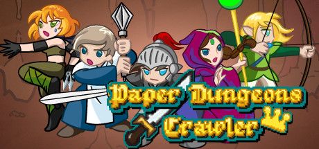 Front Cover for Paper Dungeons Crawler (Linux and Macintosh and Windows) (Steam release)