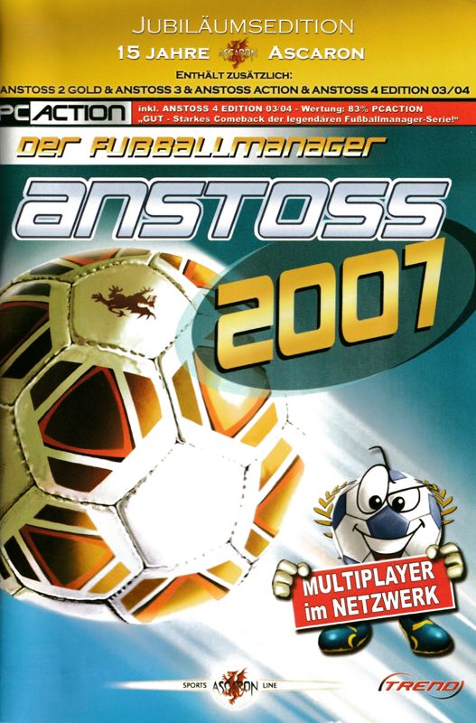 Manual for Anstoss 2007: Der Fußballmanager (Windows): Front