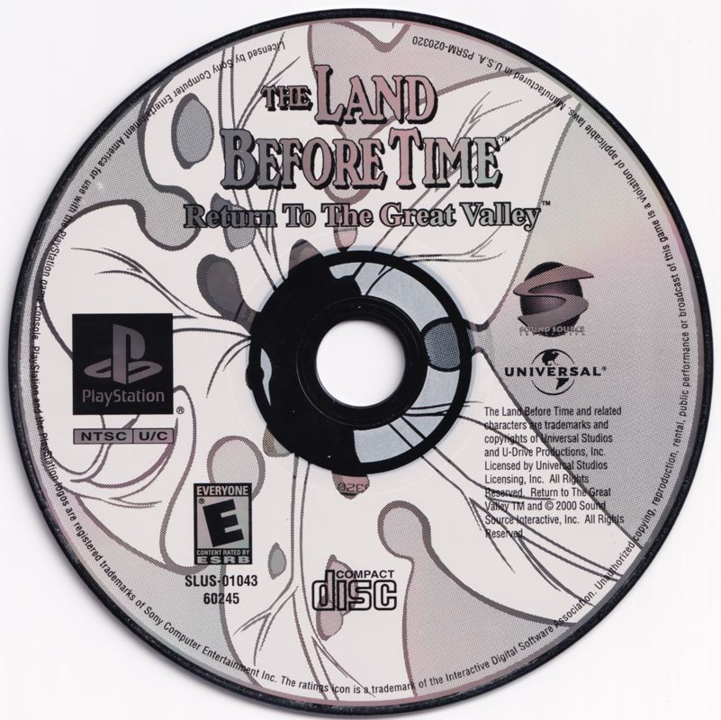 Media for The Land Before Time: Return to the Great Valley (PlayStation)