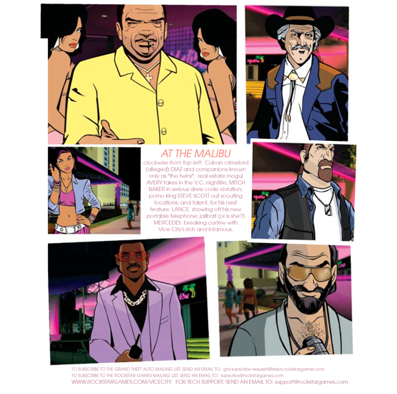 Manual for Grand Theft Auto: Vice City (Macintosh and Windows) (Steam release): Back
