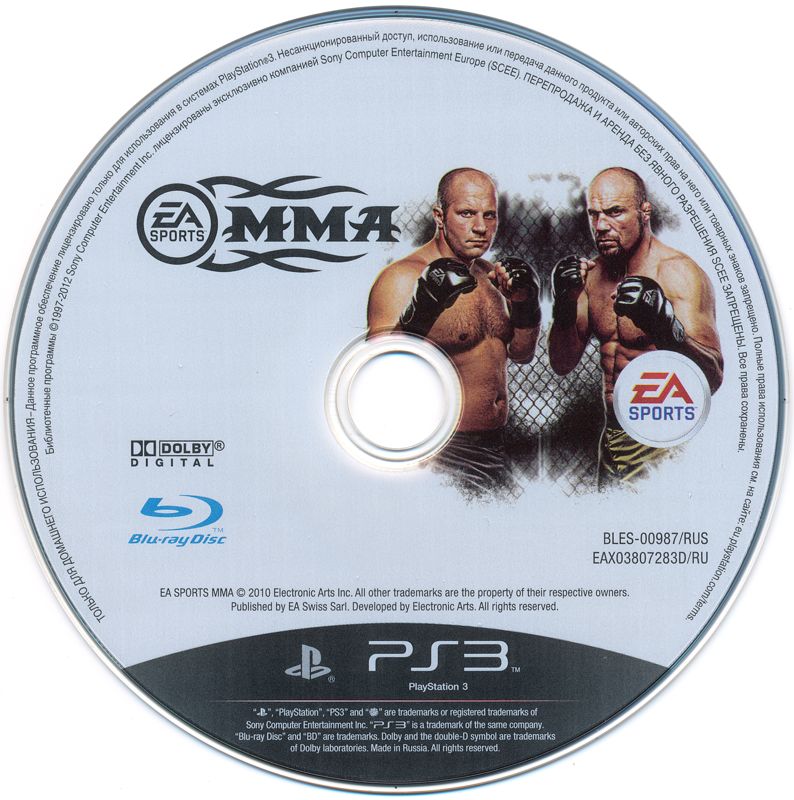 Media for EA Sports MMA (PlayStation 3)