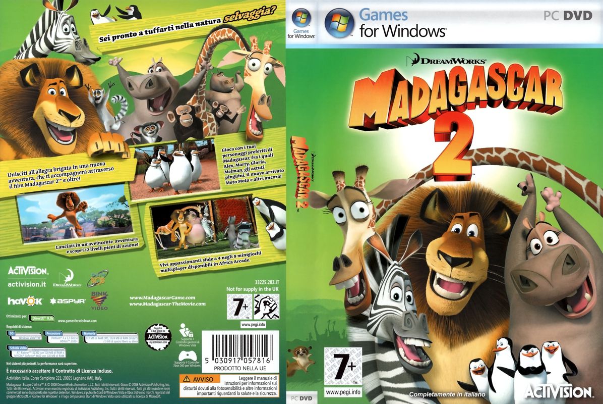 Full Cover for Madagascar: Escape 2 Africa (Windows)
