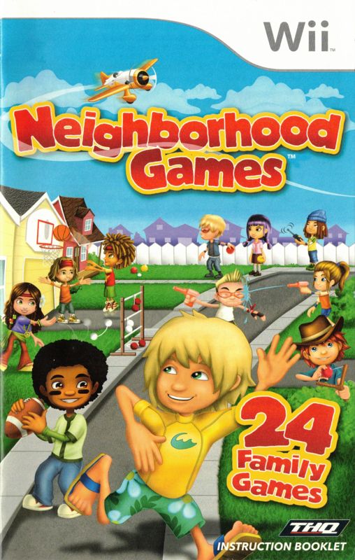 Manual for Neighborhood Games (Wii): Front